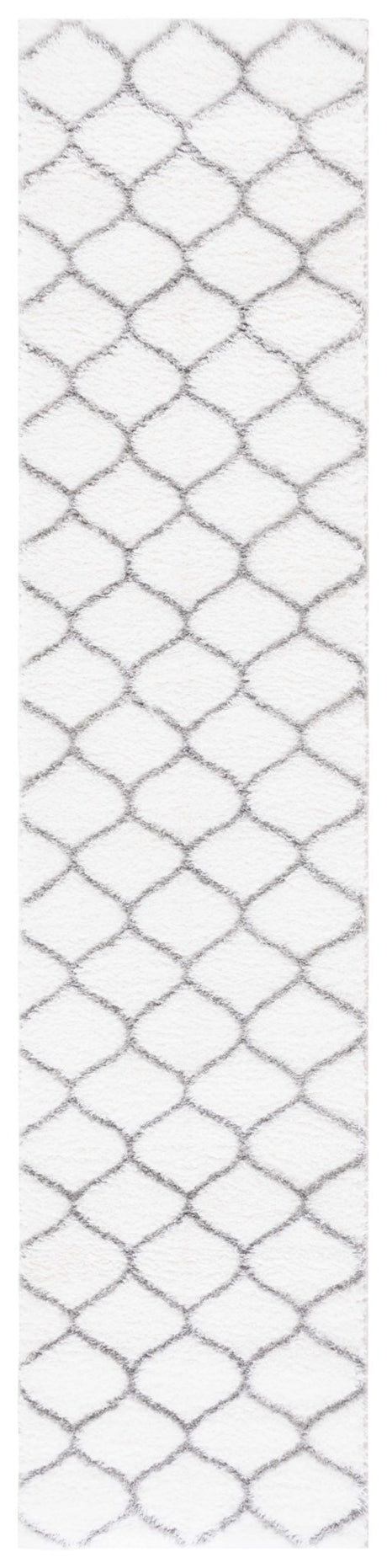 Safavieh Tahoe Shag Tho677C White/Grey Rug.