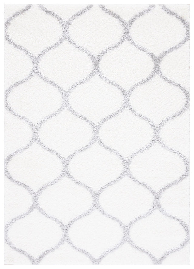 Safavieh Tahoe Shag Tho677C White/Grey Rug.