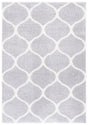 Safavieh Tahoe Shag Tho677F Light Grey/White Rug.