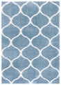 Safavieh Tahoe Shag Tho677M Blue/White Rug.