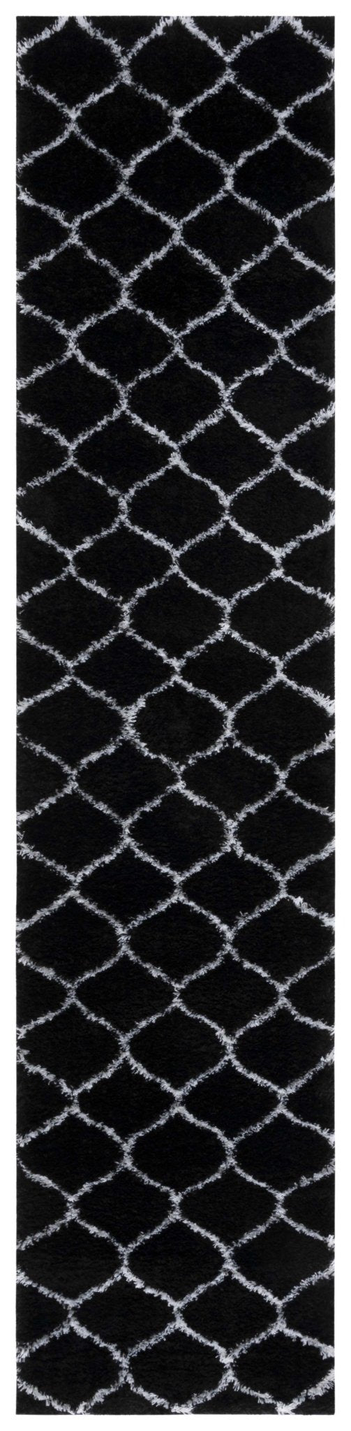 Safavieh Tahoe Shag Tho677Z Black/White Rug.