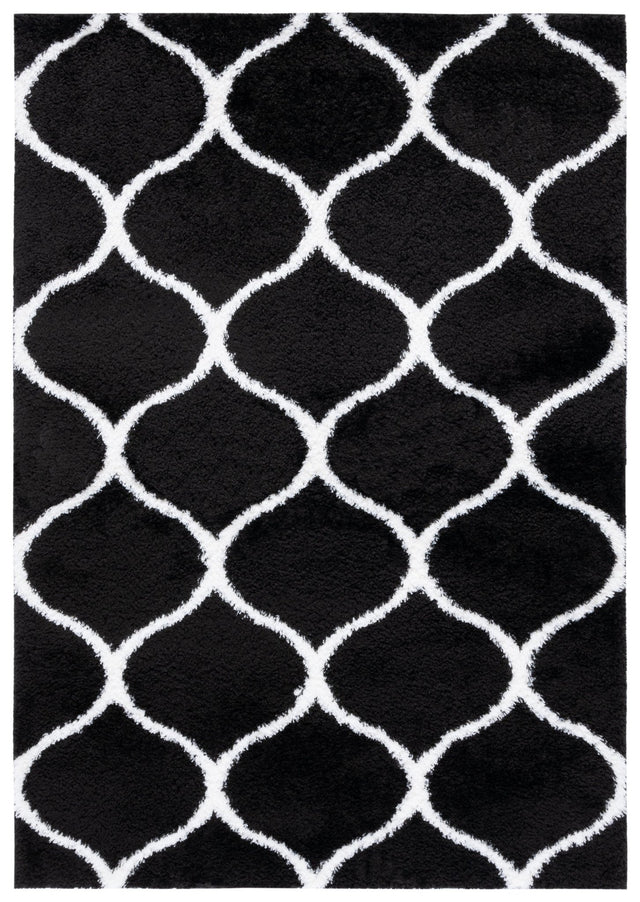 Safavieh Tahoe Shag Tho677Z Black/White Rug.
