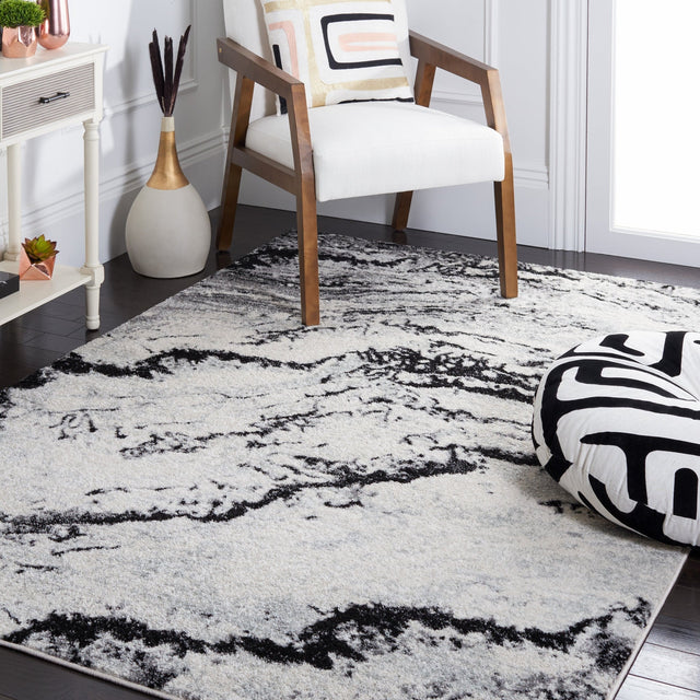 Safavieh Tulum Tul276A Ivory/Black Rug.