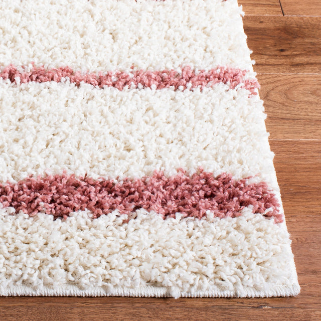 Safavieh Venus Shag Vns603V Ivory/Pink Rug.