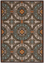 Safavieh Veranda Ver055 Chocolate/Aqua Rug.