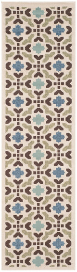 Safavieh Veranda Ver080 Cream/Aqua Rug.