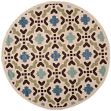 Safavieh Veranda Ver080 Cream/Aqua Rug.