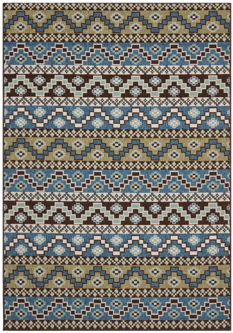 Safavieh Veranda Ver095 Blue/Creme Rug.