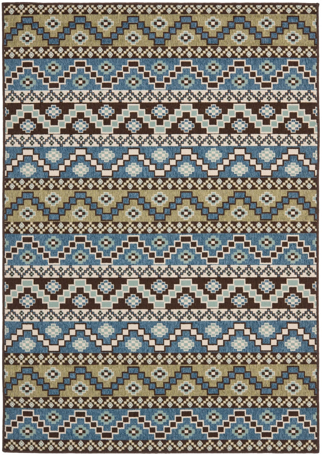 Safavieh Veranda Ver095 Blue/Creme Rug.