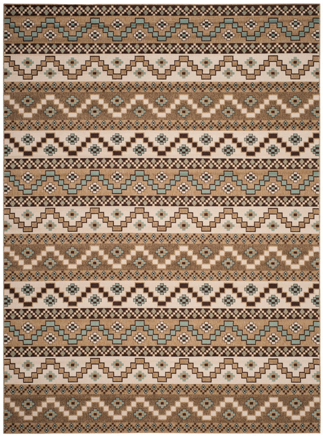 Safavieh Veranda Ver095 Creme/Brown Rug.