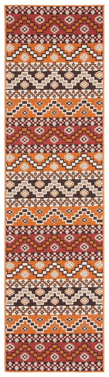 Safavieh Veranda Ver095 Red/Chocolate Rug.