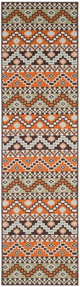 Safavieh Veranda Ver095 Terracotta/Chocolate Rug.