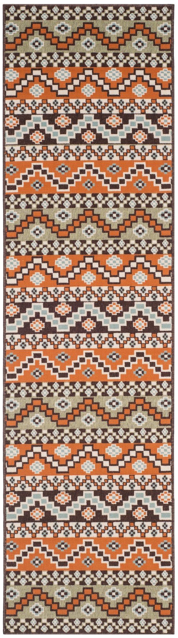 Safavieh Veranda Ver095 Terracotta/Chocolate Rug.