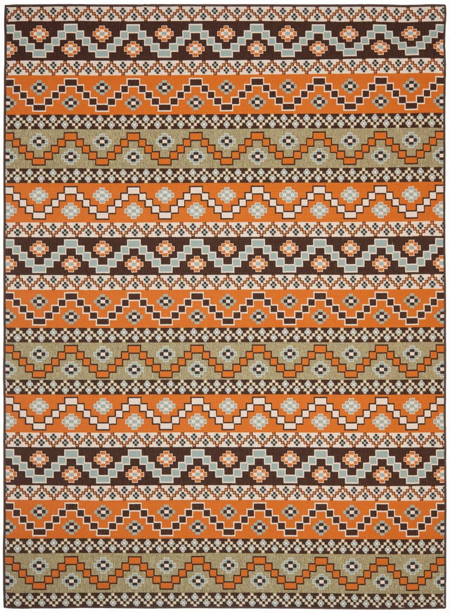 Safavieh Veranda Ver095 Terracotta/Chocolate Rug.