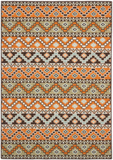 Safavieh Veranda Ver095 Terracotta/Chocolate Rug.