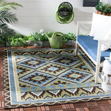 Safavieh Veranda Ver096 Green/Chocolate Rug.
