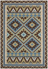 Safavieh Veranda Ver096 Green/Chocolate Rug.