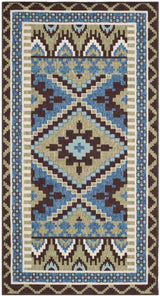 Safavieh Veranda Ver096 Green/Chocolate Rug.