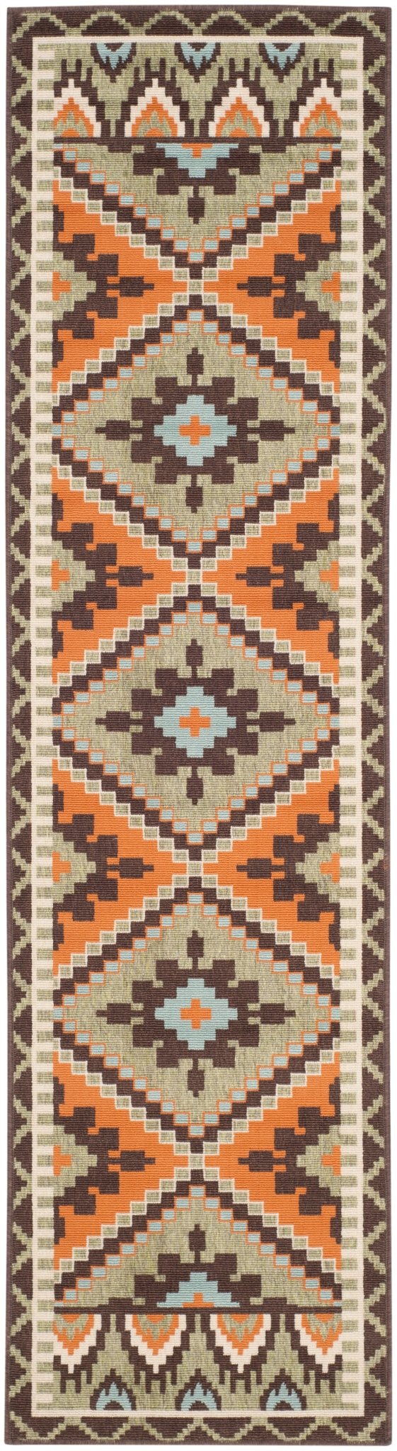 Safavieh Veranda Ver096 Green/Terracotta Rug.