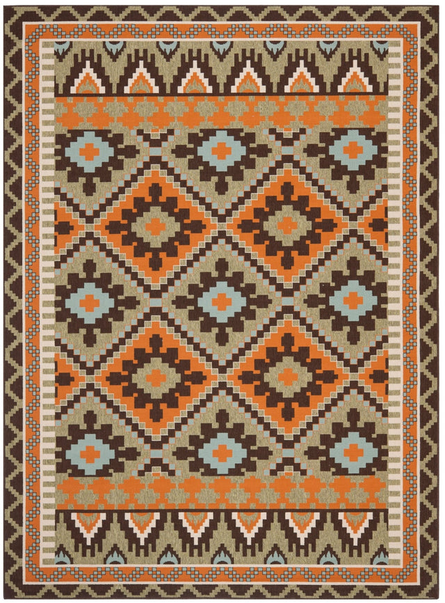 Safavieh Veranda Ver096 Green/Terracotta Rug.