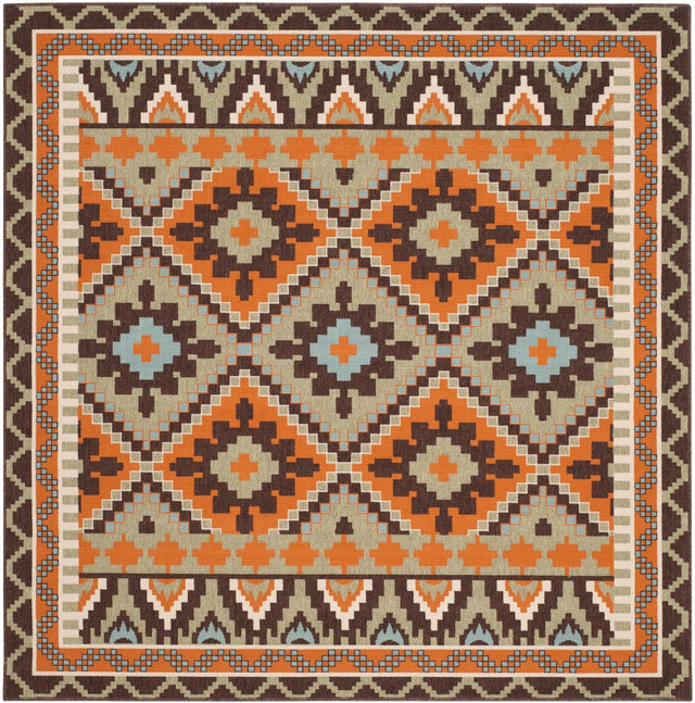 Safavieh Veranda Ver096 Green/Terracotta Rug.