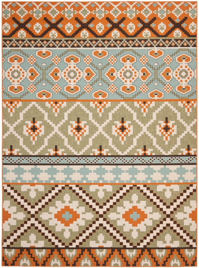 Safavieh Veranda Ver097 Green/Terracotta Rug.