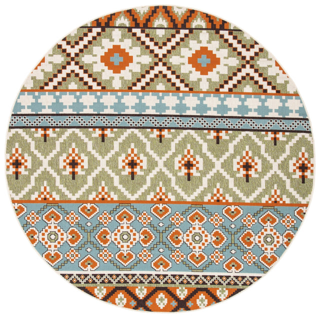 Safavieh Veranda Ver097 Green/Terracotta Rug.