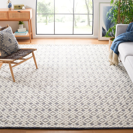 Safavieh Vermont Vrm102N Ivory/Navy Rug.