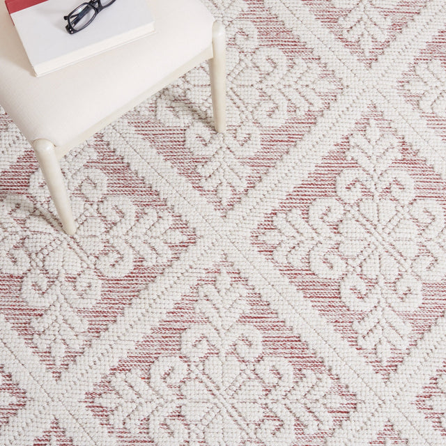 Safavieh Vermont Vrm306Q Ivory/Red Rug.