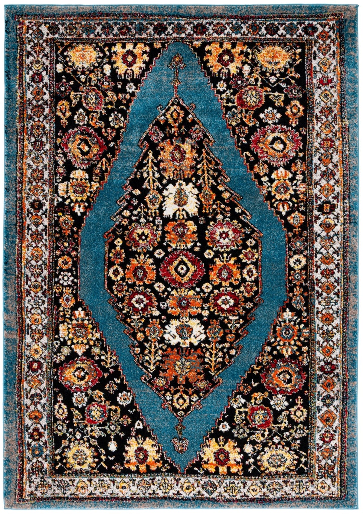 Safavieh Vintage Hamadan Vth265M Blue/Black Rug.