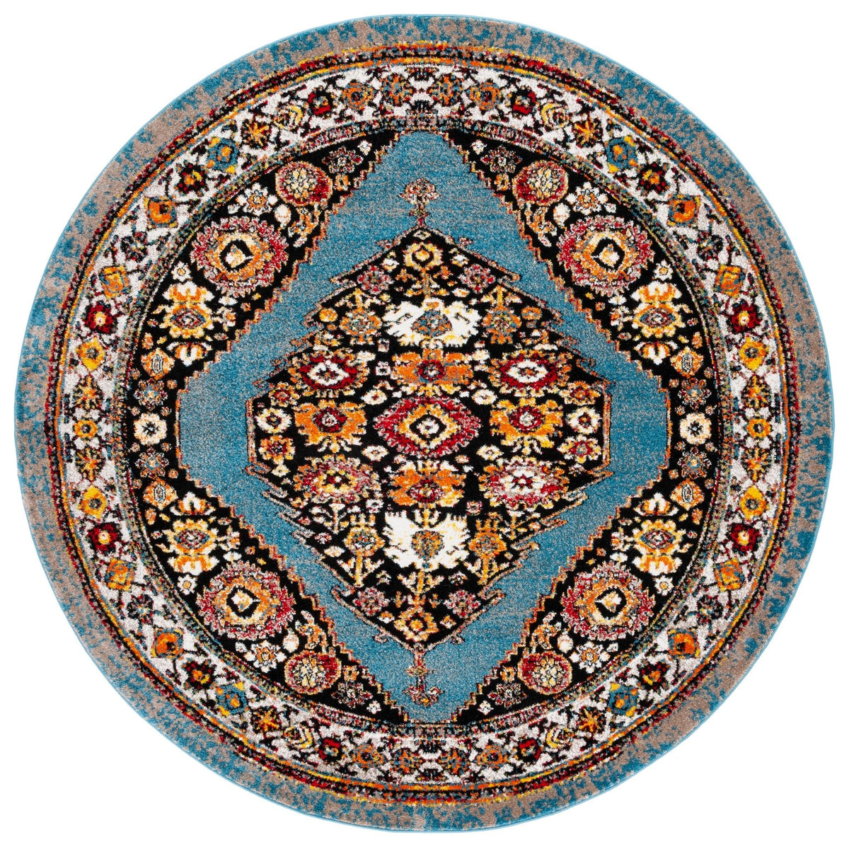 Safavieh Vintage Hamadan Vth265M Blue/Black Rug.