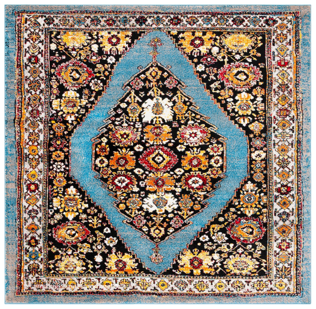 Safavieh Vintage Hamadan Vth265M Blue/Black Rug.