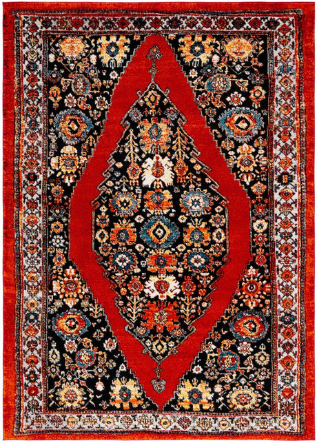 Safavieh Vintage Hamadan Vth265Q Red/Black Rug.