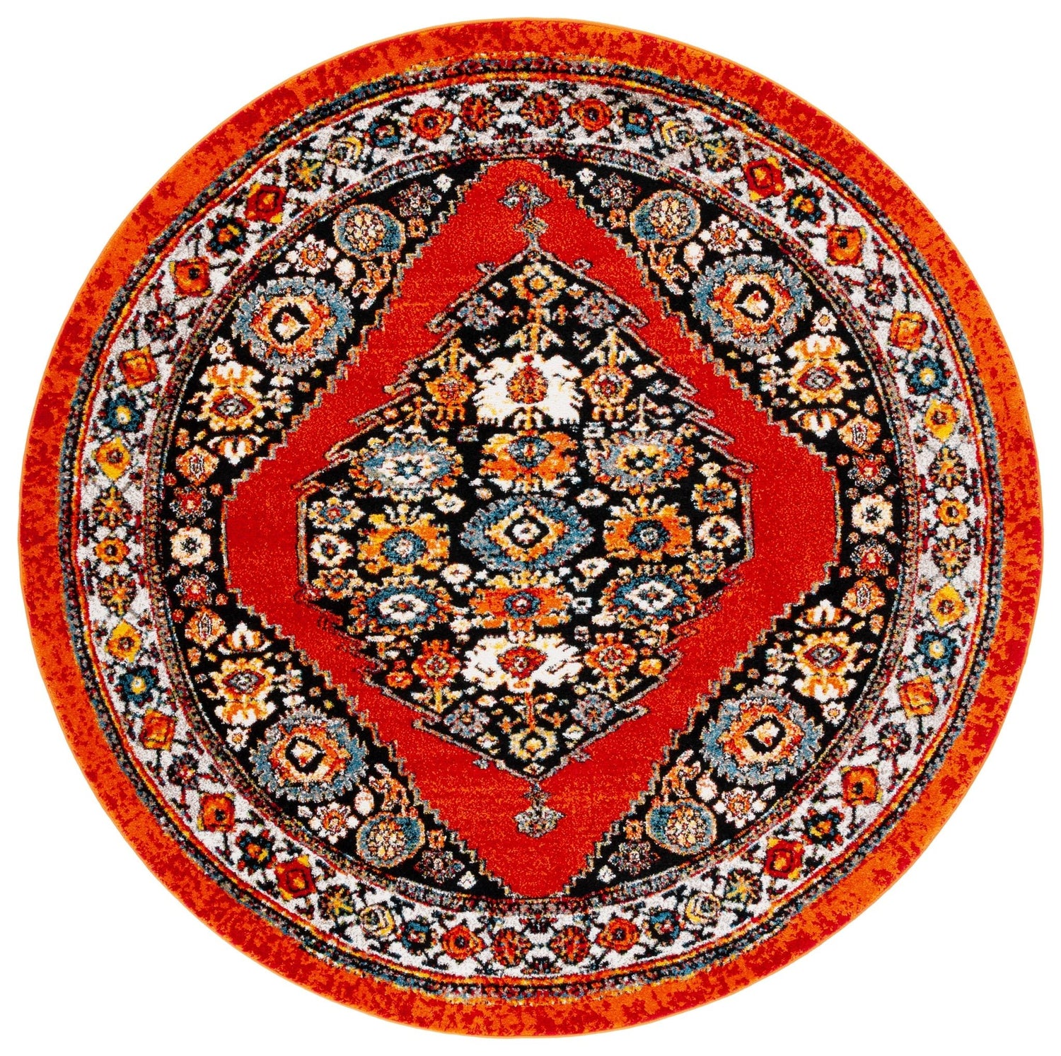 Safavieh Vintage Hamadan Vth265Q Red/Black Rug.