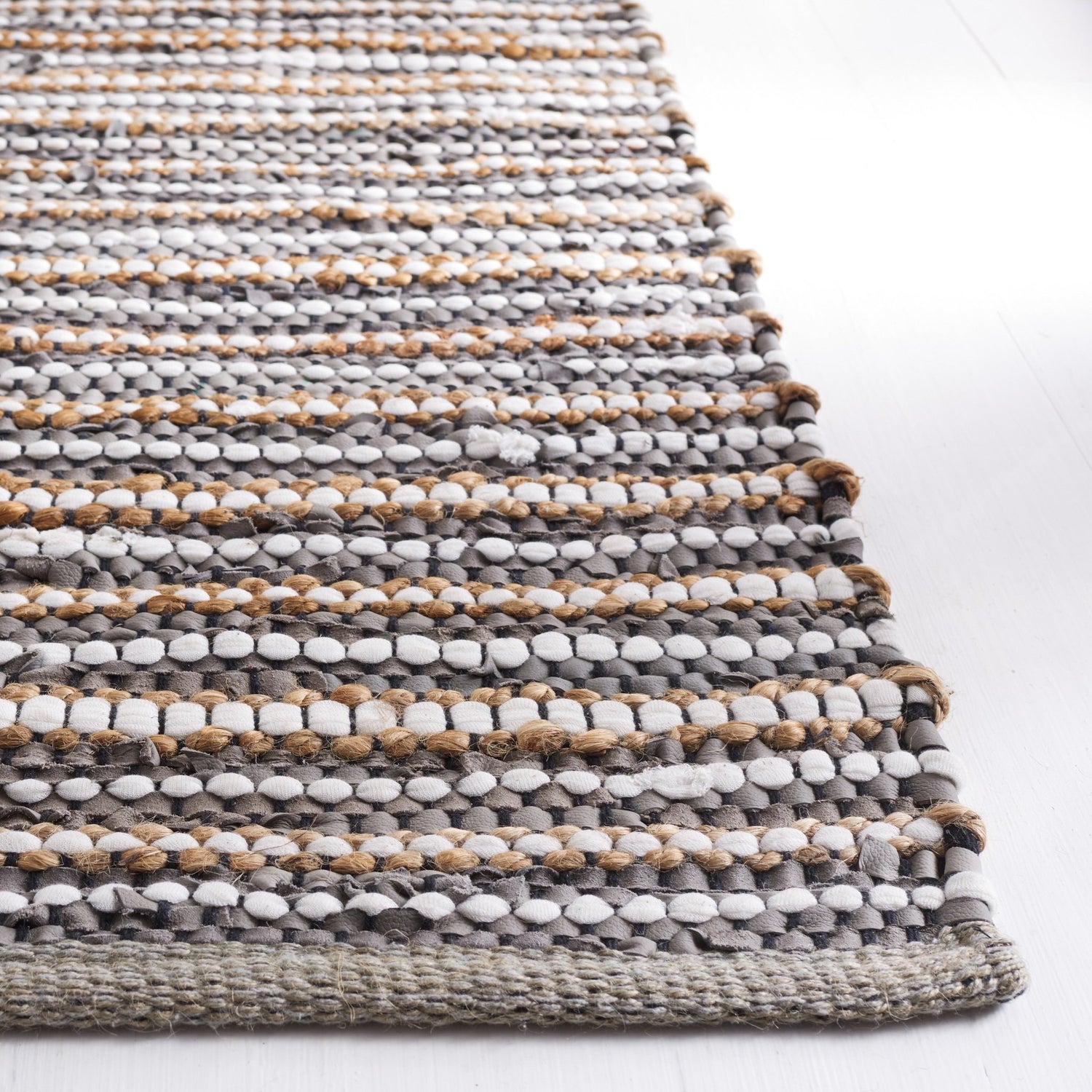 Safavieh Vintage Leather Vtl205F Grey/Ivory Rug.