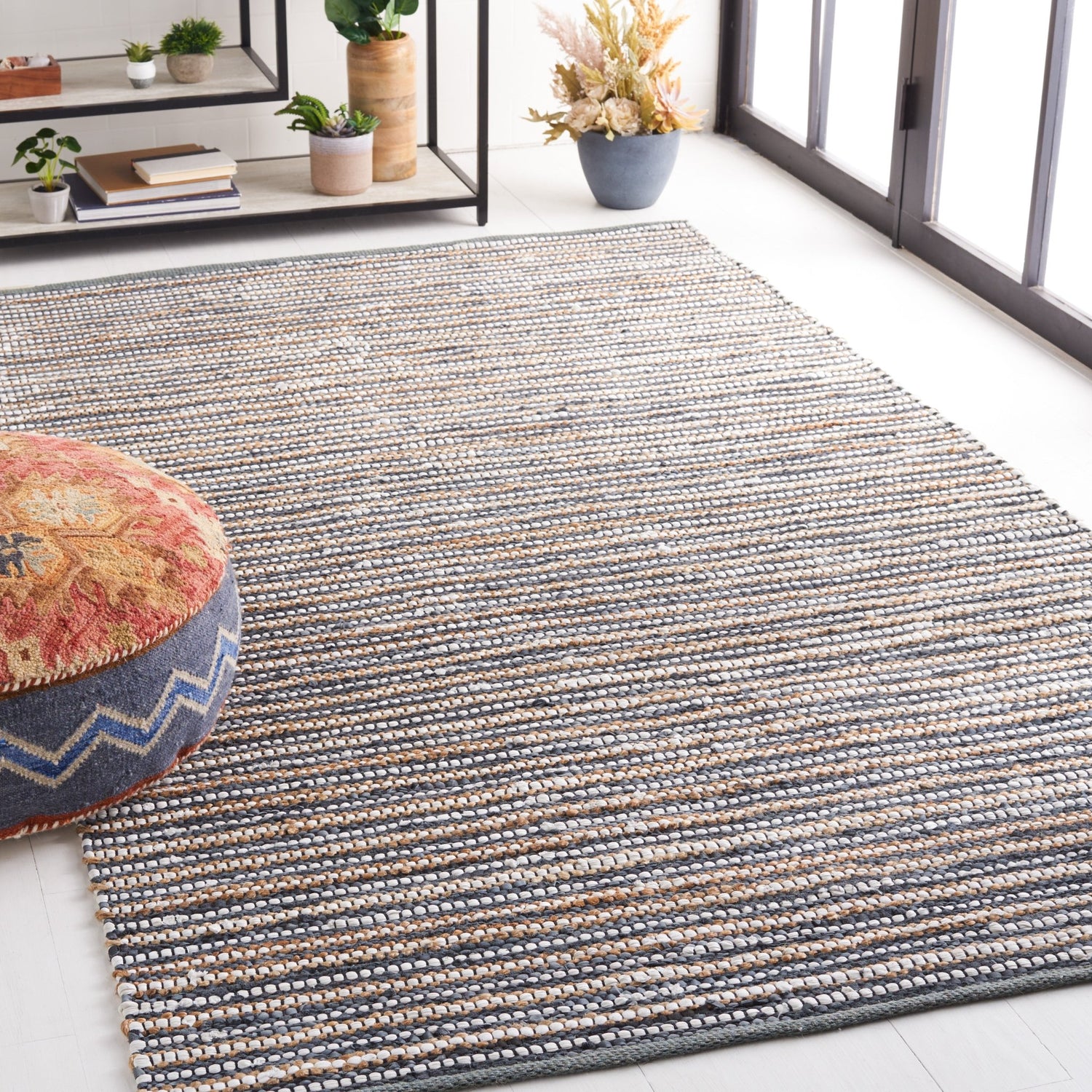 Safavieh Vintage Leather Vtl205G Dark Grey/Ivory Rug.