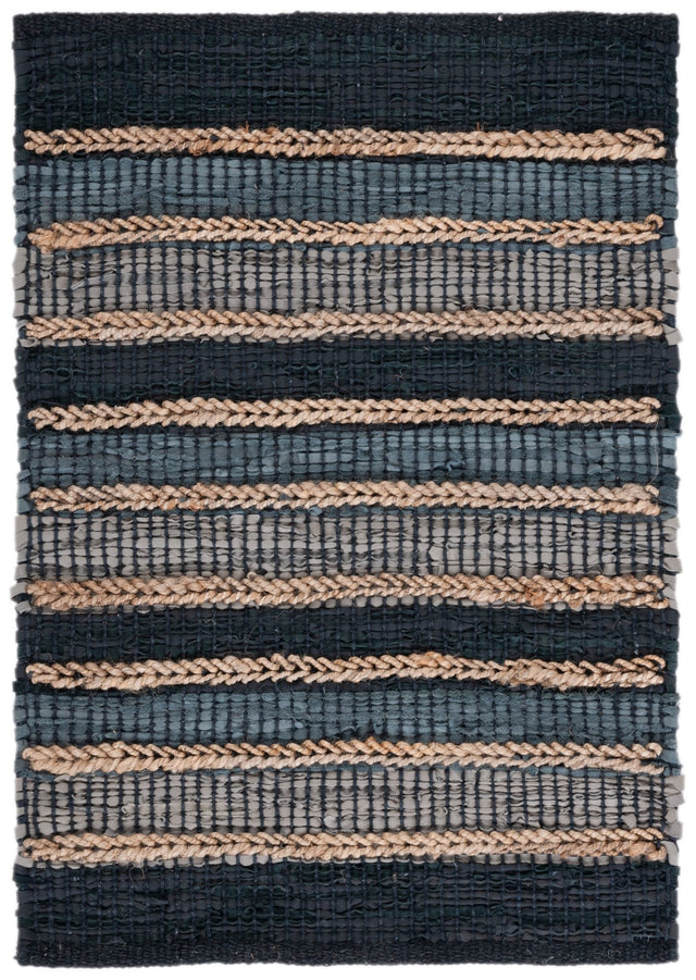 Safavieh Vintage Leather Vtl206Z Black/Natural Rug.
