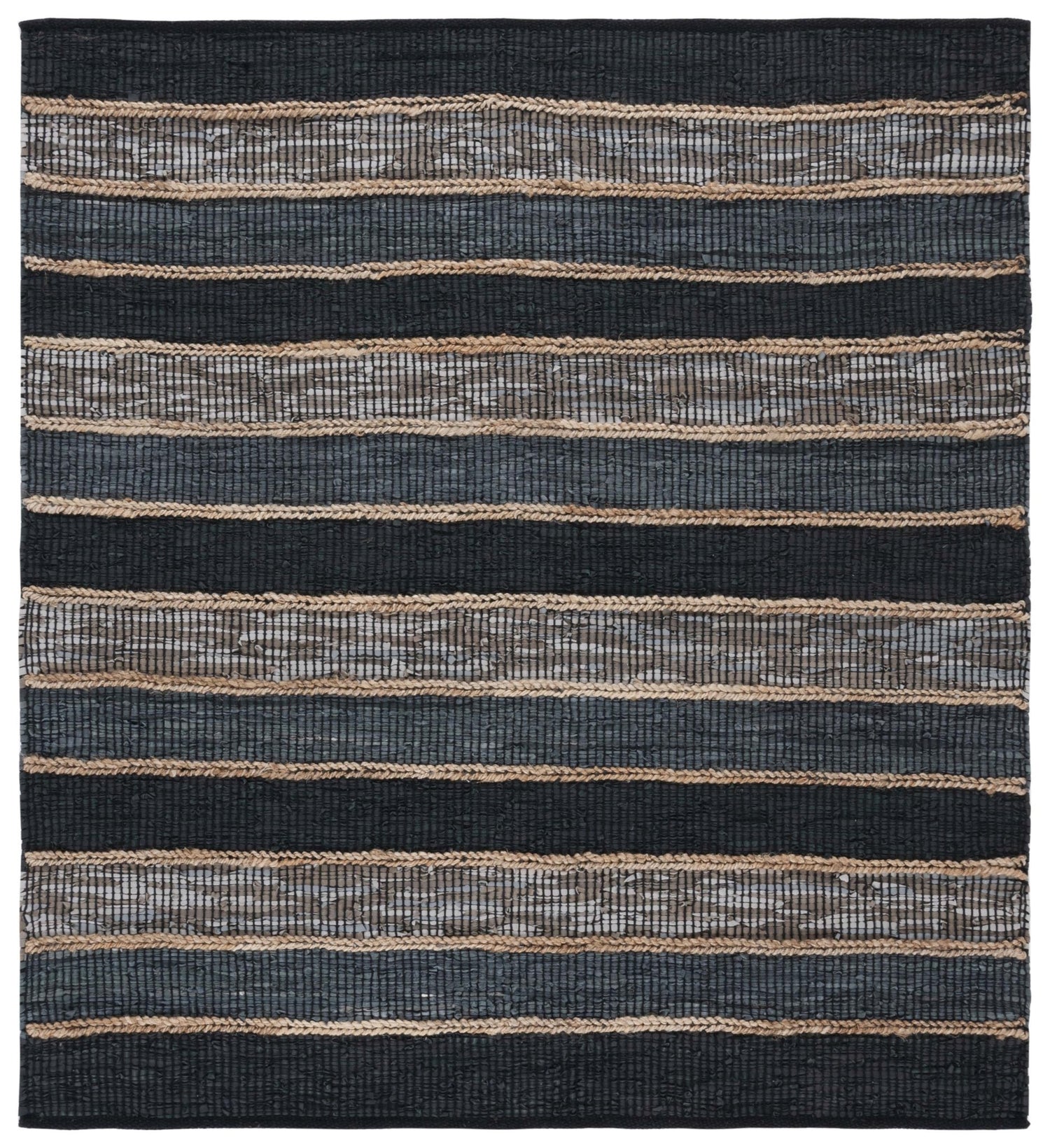 Safavieh Vintage Leather Vtl206Z Black/Natural Rug.