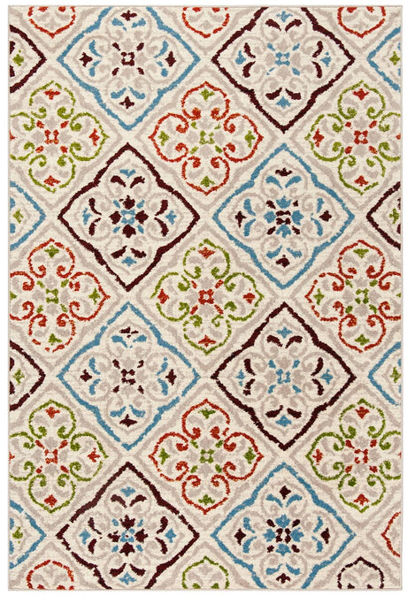 Safavieh Sagamore Sag425A Light Grey/Terracotta Rug.