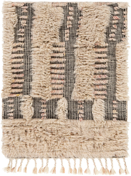 Surya Sahara Sah-2309 Dark Brown, Pale Pink, Cream, Taupe Rugs.