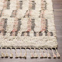 Surya Sahara Sah-2309 Dark Brown, Pale Pink, Cream, Taupe Area Rug