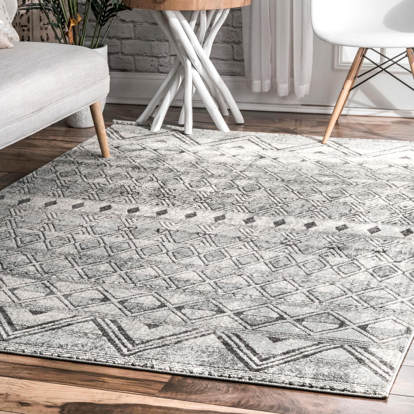 Nuloom Vintage Teresa Nvi3226A Gray Area Rug