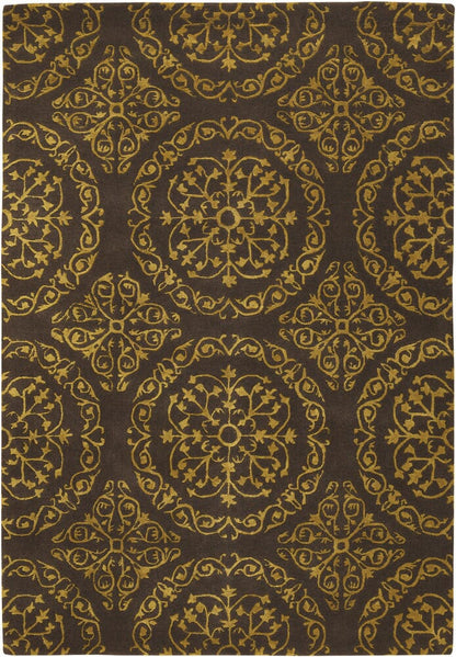 Chandra Satara sat16200 Brown Geometric Area Rug