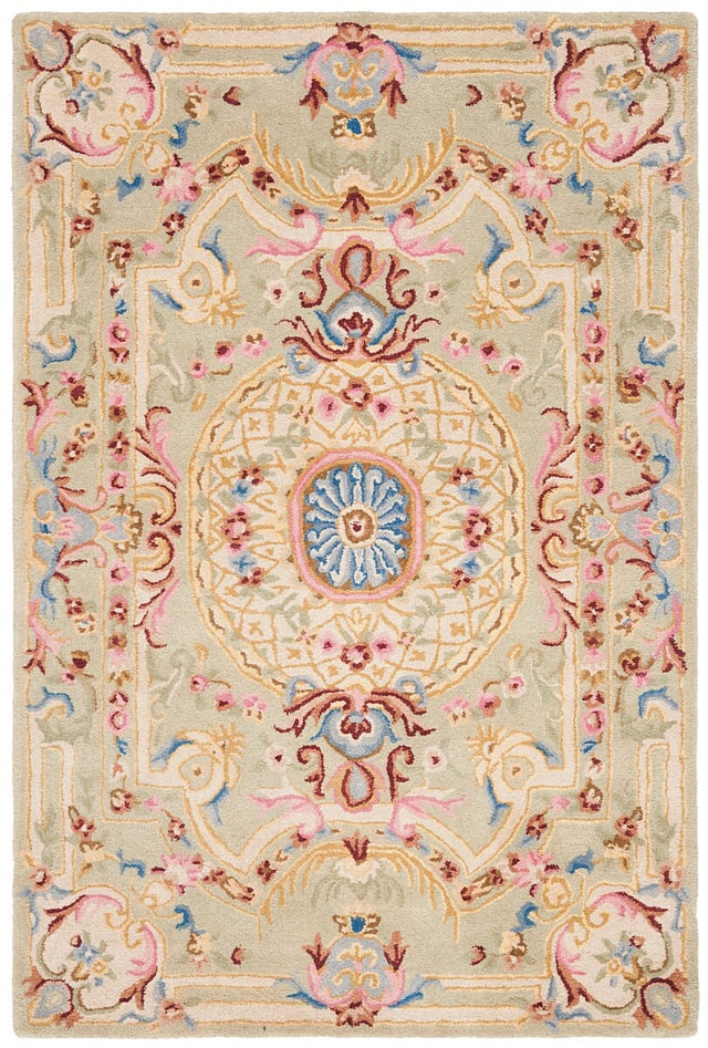 Safavieh Savonnerie Sav120W Sage / Blue Rugs.