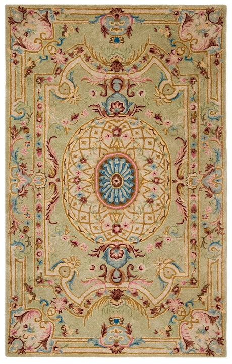 Safavieh Savonnerie Sav120W Sage / Blue Rugs.
