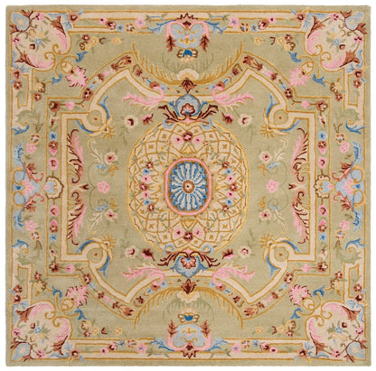 Safavieh Savonnerie Sav120W Sage / Blue Area Rug