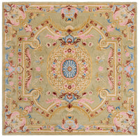 Safavieh Savonnerie Sav120W Sage / Blue Area Rug