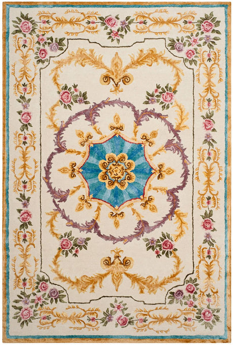 Safavieh Savonnerie Sav609A Ivory/Multi Rug.