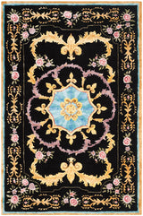 Safavieh Savonnerie Sav609B Black/Multi Rug.