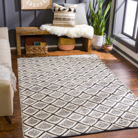 Surya Santa Barbara Sbb-2300 Black, Cream Area Rug